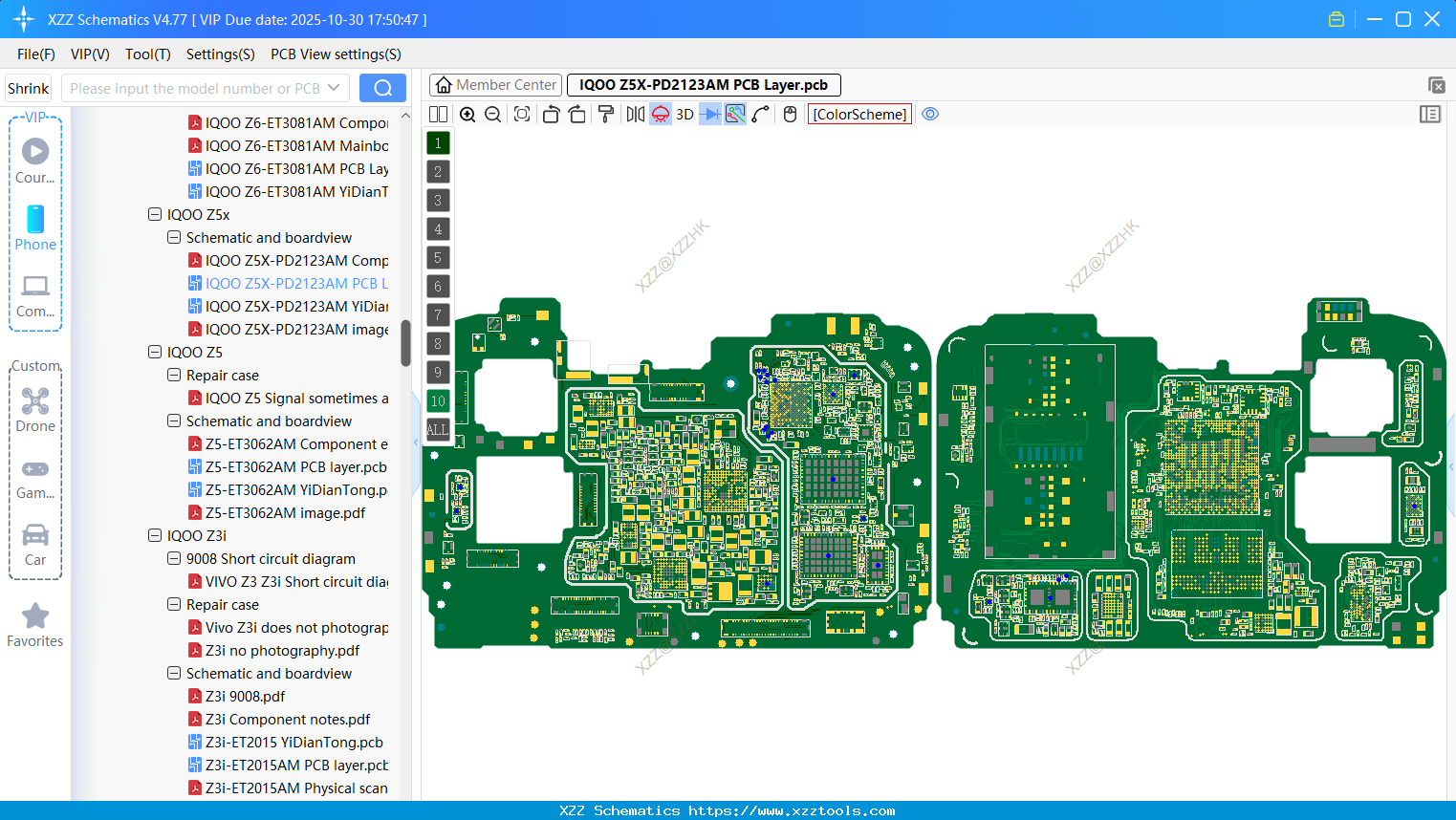 VIVO IQOO Z5X-PD2123AM PCB Layer